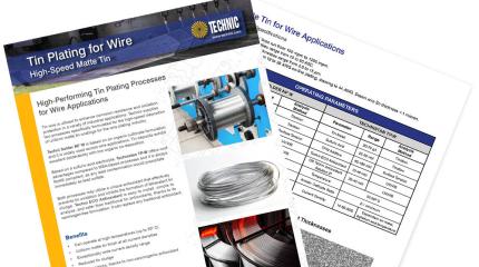 Technic Tin Plating for Wire Applications